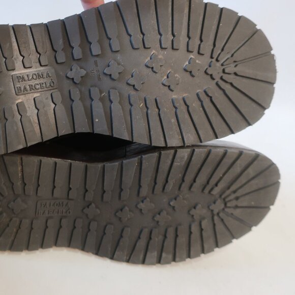 Womens Paloma Barcelo Dark Brown Leather Platform Shoe Bootie 38 US/7.5 - 8 - Picture 10 of 16